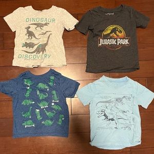 Lot of 4 Dinosaur T-shirts 3T